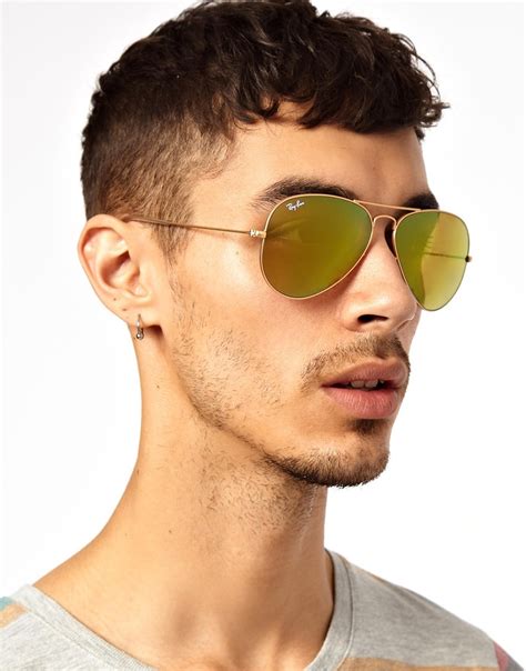 ray ban aviator sunglasses yellow lens|ray ban aviator sunglasses men's.